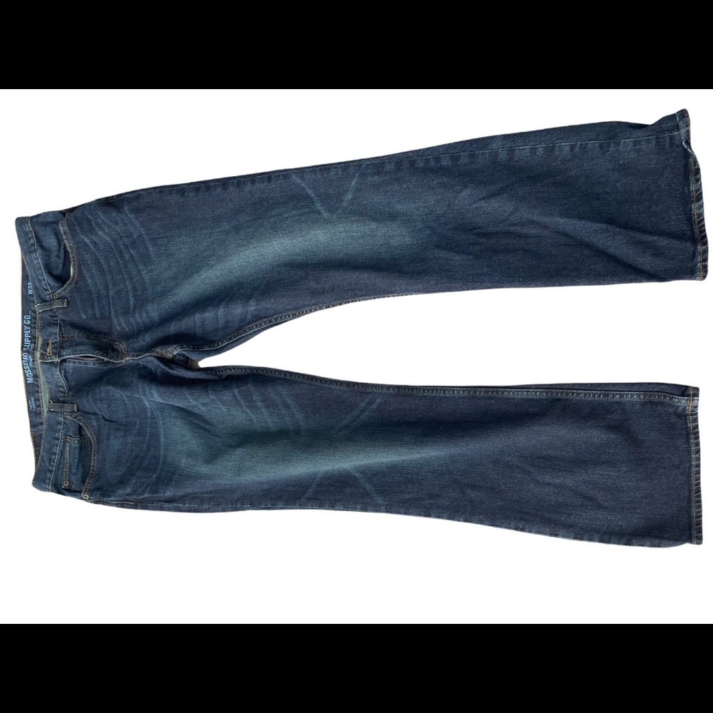 Mossimo straight leg jeans 38 x 32 blue denim